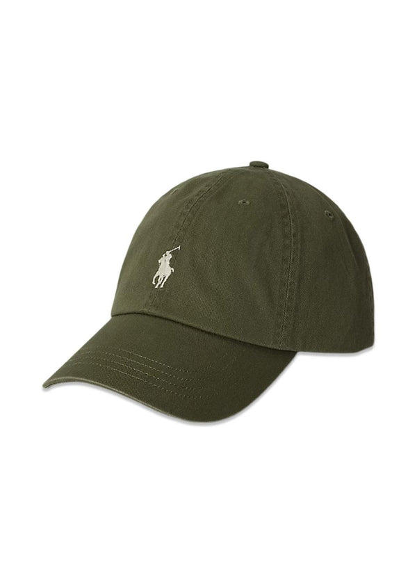 The Iconic Cotton Chino Ball Cap - Olive-Accessories-Ralph Lauren-Butler Loftet