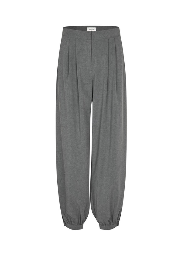 Tiamomd pants - Dark Gray Melange-Pants-Modström-Butler Loftet