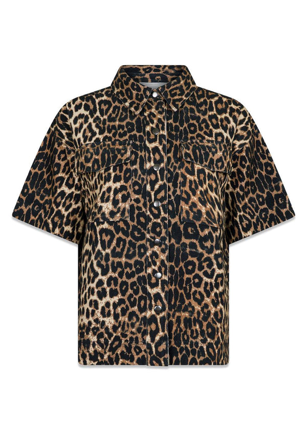 Tiki Leopard Shirt - Leopard-Blouses-Neo Noir-Butler Loftet