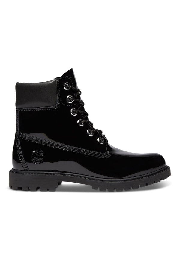 Timberland Premium 6 INCH LACE UP WATERPROOF BOOT - Black Patent Leather-Boots-Timberland-Butler Loftet