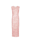 Tiranna Big Flower Mesh Dress - Light Pink-Dress-Neo Noir-Butler Loftet