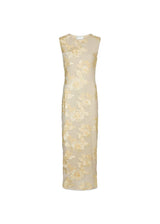 Tiranna Big Flower Mesh Dress - Light Yellow-Dress-Neo Noir-Butler Loftet