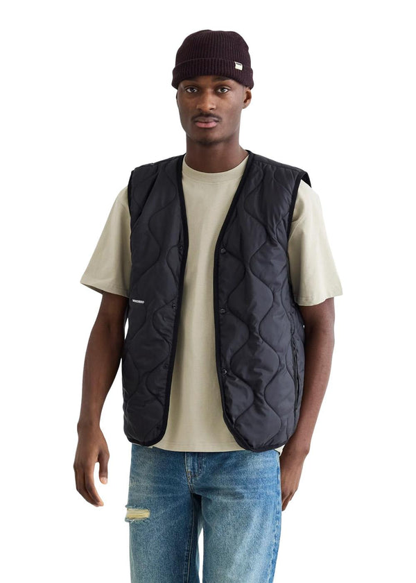 Trais Quilt Vest - Black-Outerwear-Woodbird-Butler Loftet