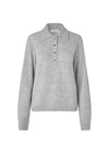 Treemd polo - Gray Melange-Knitwear-Modström-Butler Loftet