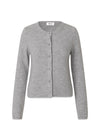 Treemd short cardigan - Gray Melange-Knitwear-Modström-Butler Loftet