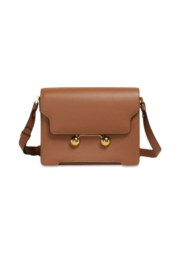 Trunkaroo Medium Shoulder Bag - Brown-Bags-Marni-Butler Loftet