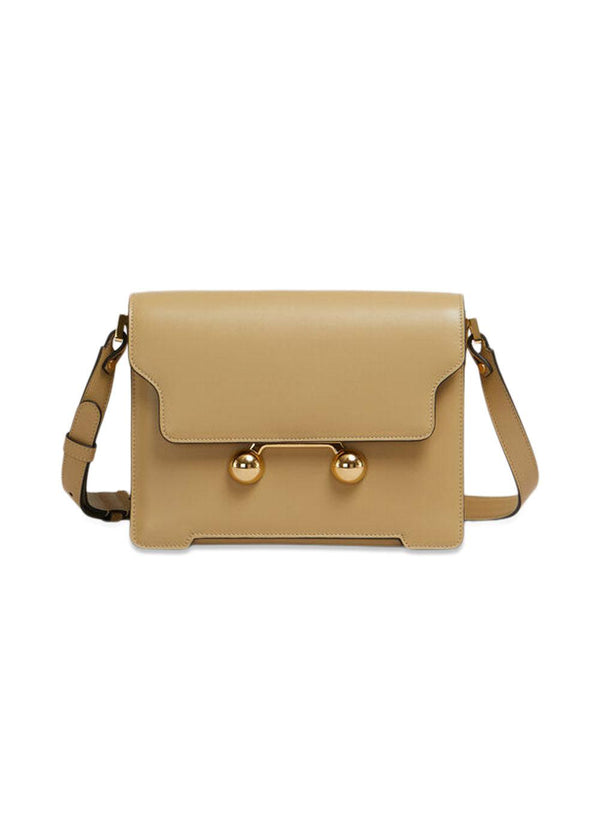 Trunkaroo Medium Shoulder Bag - Camel Leather-Bags-Marni-Butler Loftet