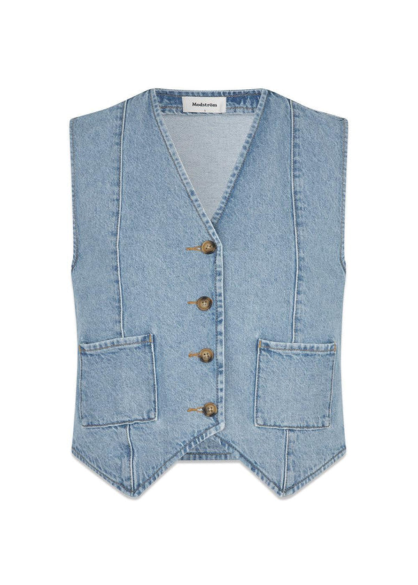 TylinMD vest - Light Blue Wash-Blazers-Modström-Butler Loftet