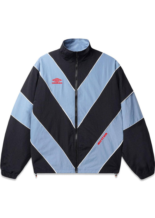 UMBRO Diamond Tracksuit Jacket - Black/Slate-Outerwear-Butter Goods-Butler Loftet