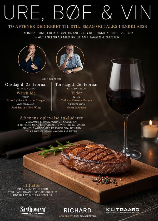 Ure, Bøf & Vin - Billetter-Other-Butler-Loftet-Butler Loftet