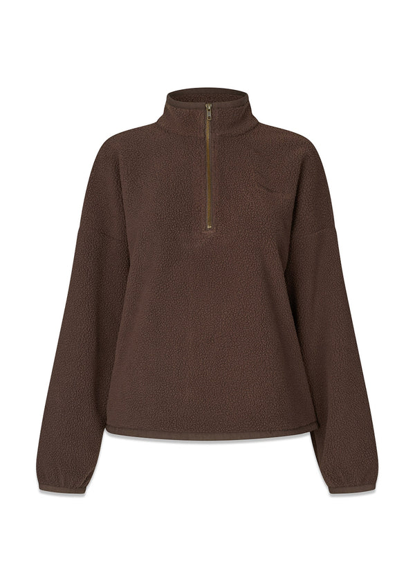 Urielmd fleece - Seal Brown-Sweatshirts-Modström-Butler Loftet