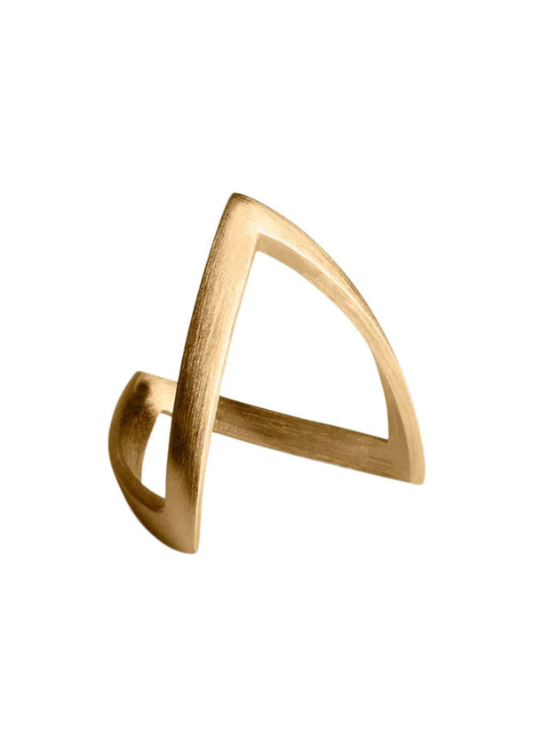 V Ring - Gold-Plated Silver-Jewellery-Jane Kønig-Butler Loftet