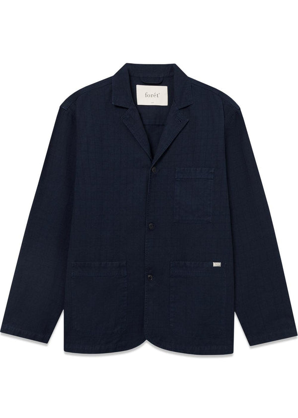 VALLEY UNCONSTRUCTED BLAZER - Navy-Shirts-Forét-Butler Loftet