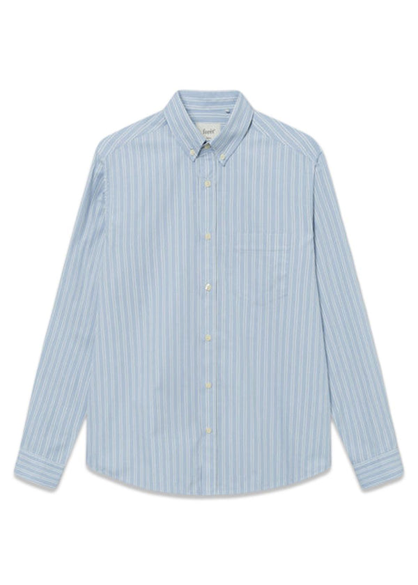 VISION SHIRT - Light Blue Stripe-Shirts-Forét-Butler Loftet