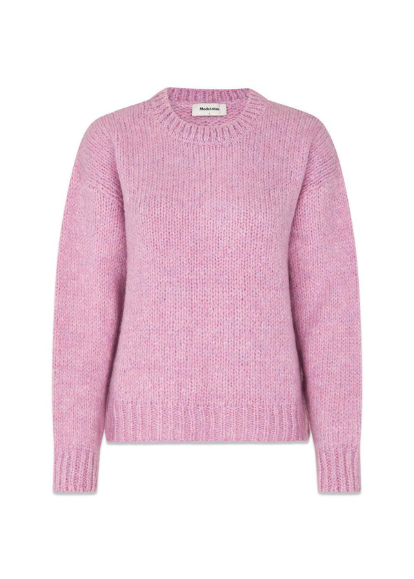 Valentia o-neck - Pastel Lavender-Knitwear-Modström-Butler Loftet