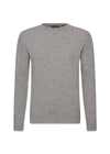 Valter Roundneck - Gray Melange-Knitwear-Oscar Jacobson-Butler Loftet