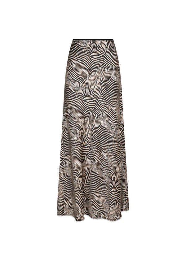 Vicky Floating Wave skirt - Dark Sand-Skirts-Neo Noir-Butler Loftet
