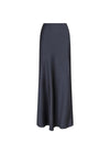 Vicky Heavy Sateen Skirt - Steel Grey-Skirts-Neo Noir-Butler Loftet