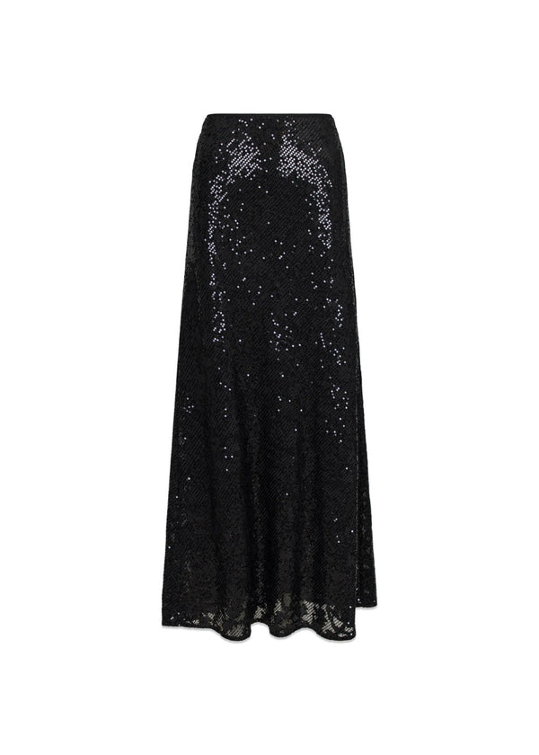 Vicky Sequins Skirt - Black-Skirts-Neo Noir-Butler Loftet