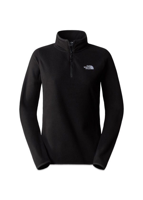 W 100 GLACIER 1/4 ZIP - Tnf Black-Outerwear-The North Face-Butler Loftet