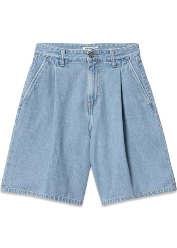 W Alta Short - Blue Stone Bleached-Shorts-Carhartt WIP-Butler Loftet