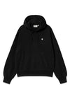 W Hooded Casey Sweatshirt - Black / Silver-Hoodies-Carhartt WIP-Butler Loftet
