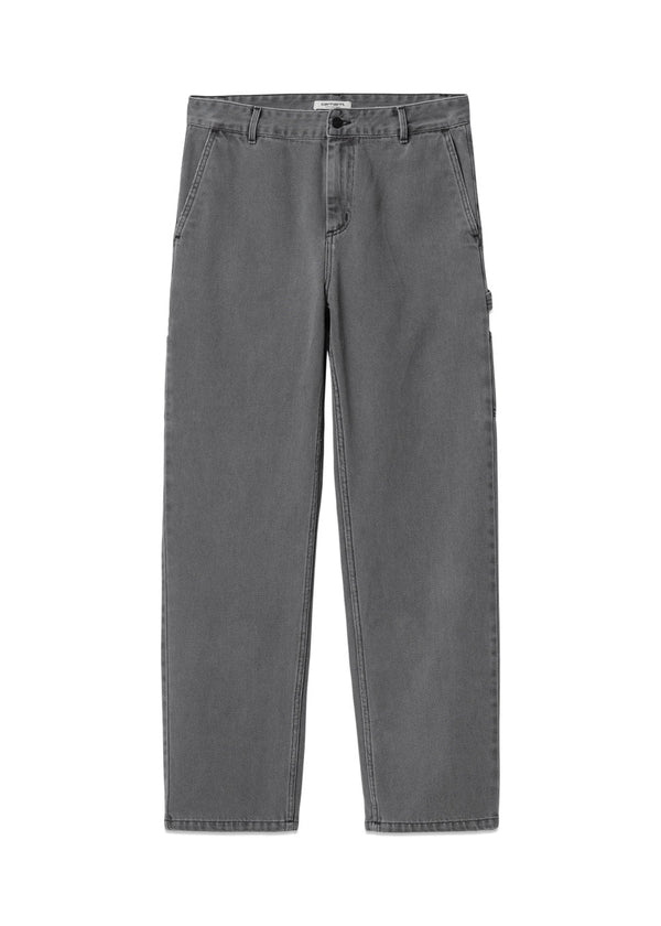 Carhartt WIP's W' Pierce Pant Straight - Black Stone Bleached. Buy trousers here.