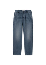 W Pierce Pant Straight - Blue Dark Used Wash-Jeans-Carhartt WIP-Butler Loftet
