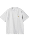 W S/S American Script T-Shirt - Ash Heather-T-shirts-Carhartt WIP-Butler Loftet