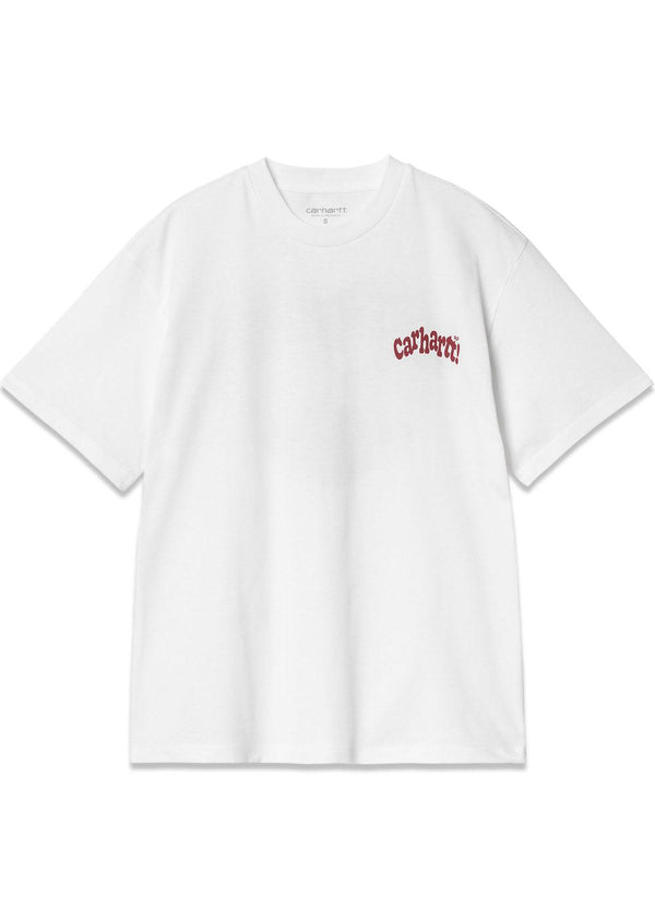 W S/S Amour T-Shirt - White / Tuscany-T-shirts-Carhartt WIP-Butler Loftet