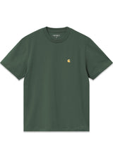 W S/S Chase T-Shirt - Sycamore Tree / Gold-T-shirts-Carhartt WIP-Butler Loftet