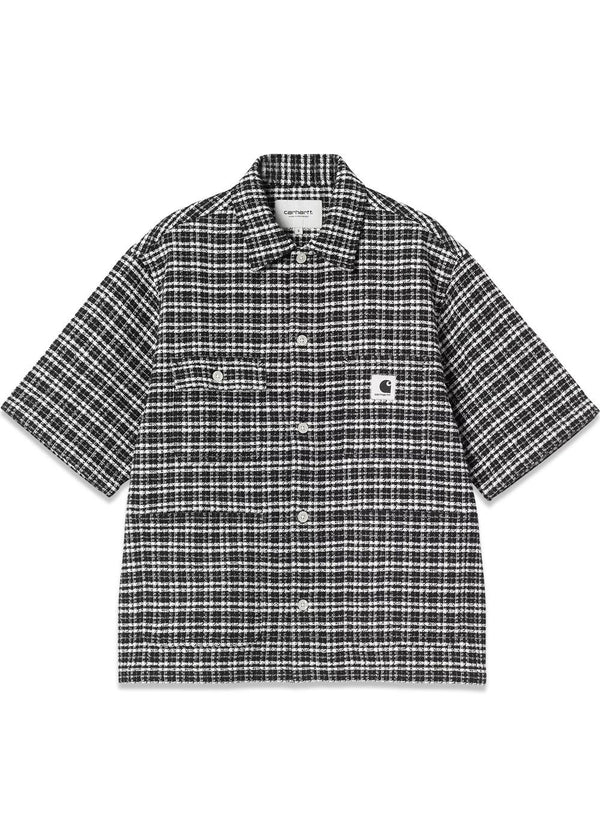 W S/S Michigan Shirt - Kander Check, Black-Shirts-Carhartt WIP-Butler Loftet