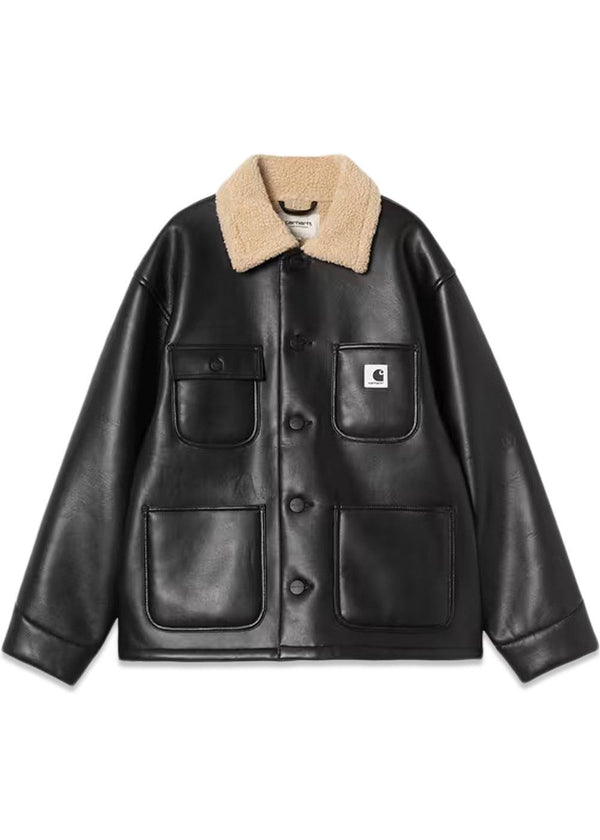 W' Shepton OG Michigan Coat - Black/Natural-Outerwear-Carhartt WIP-Butler Loftet