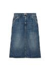 W Single Knee Skirt - Blue Dark Used Wash-Skirts-Carhartt WIP-Butler Loftet