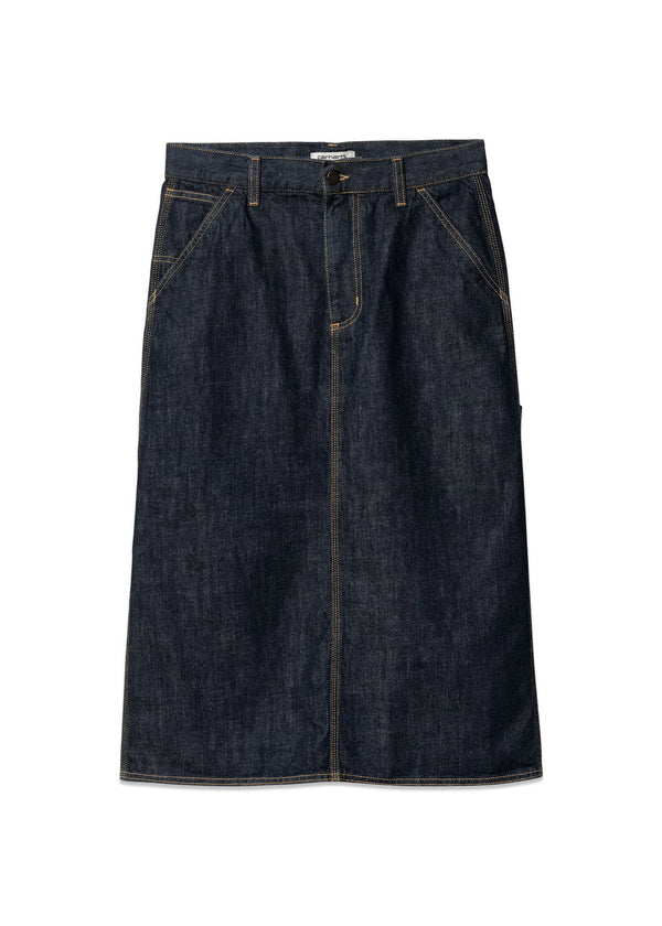 W Single Knee Skirt - Blue Rinsed-Skirts-Carhartt WIP-Butler Loftet