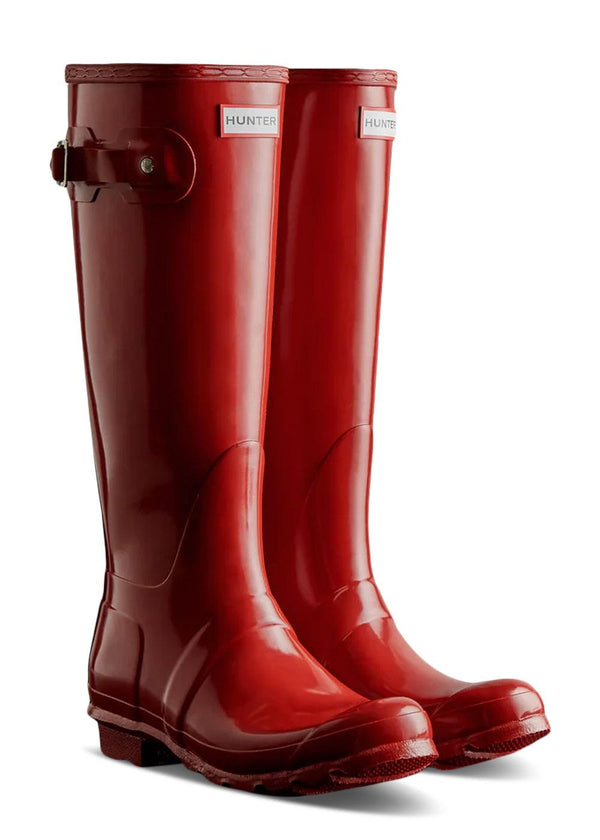 WOMEN'S ORIGINAL TALL GLOSS BOOT - Military Red-Boots-Hunter-Butler Loftet