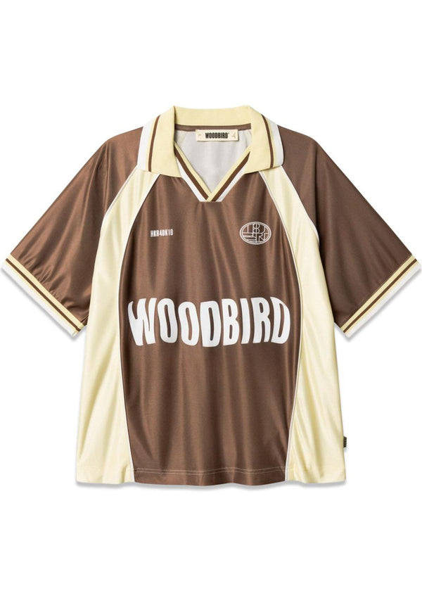 Waka S/S Sports Polo - Mid Brown-T-shirts-Woodbird-Butler Loftet