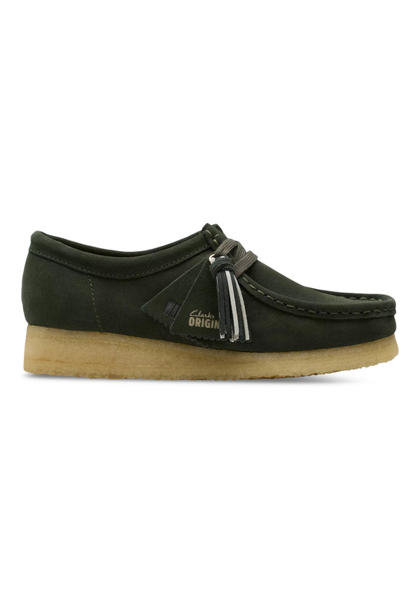 Wallabee D - Forest Green Suede-Shoes-Clarks Originals-Butler Loftet