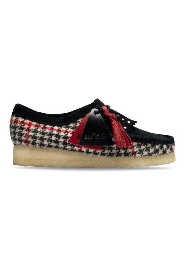 Wallabee. D - Black Textile-Shoes-Clarks Originals-Butler Loftet
