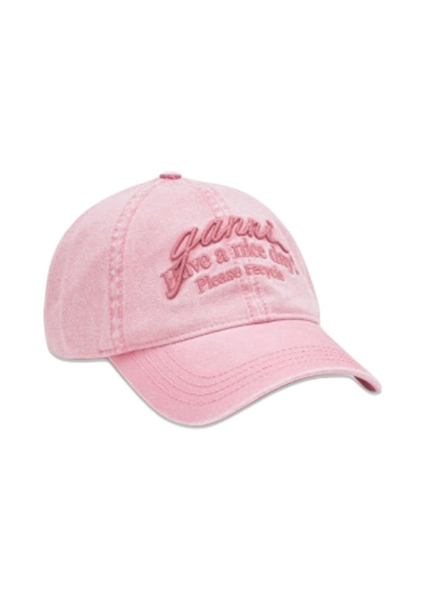 Washed Cotton Cap - Pink Nectar-Headwear-Ganni-Butler Loftet