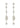 White Dreams Earrings length 45 mm - Silver-Jewellery-Pernille Corydon-Butler Loftet