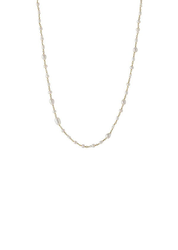 White Dreams Necklace Adj. 42-48 cm - Gold-Jewellery-Pernille Corydon-Butler Loftet