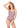 Wilma Swimsuit - Pink Sneaking Tiger Art Print-Swimwear-HUNKØN-Butler Loftet