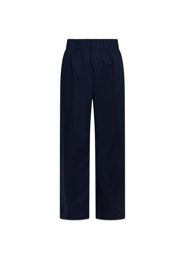 Yana Poplin Pants - Navy-Pants-Neo Noir-Butler Loftet