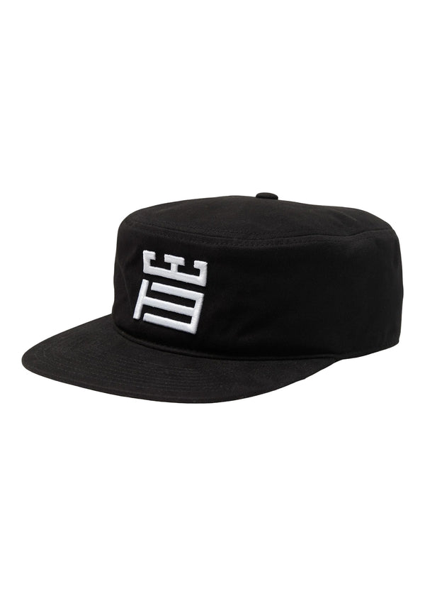 Yin Pillbox Cap - Black-Accessories-Woodbird-Butler Loftet