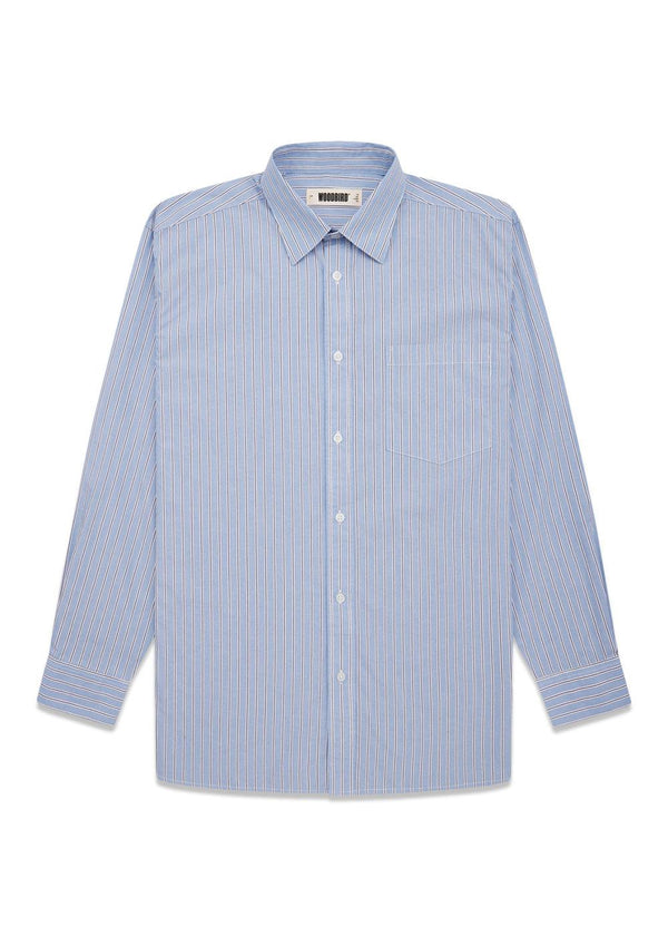 Yuzo Pins Shirt - Light Blue-Shirts-Woodbird-Butler Loftet