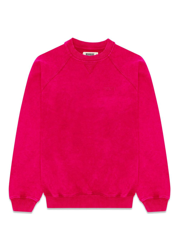 Zhang Washed Crew - Pink-Sweatshirts-Woodbird-Butler Loftet