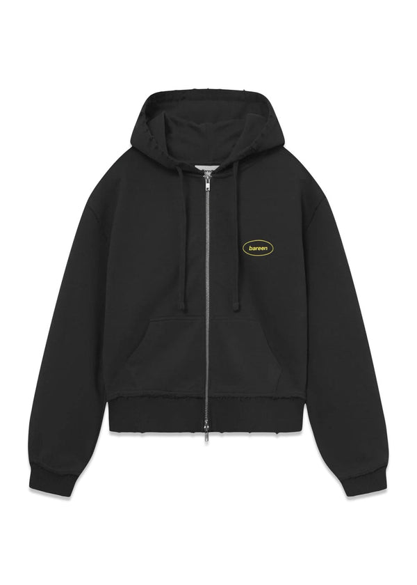 Zip Hoodie, Women - Vintage Black-Hoodies-Bareen-Butler Loftet