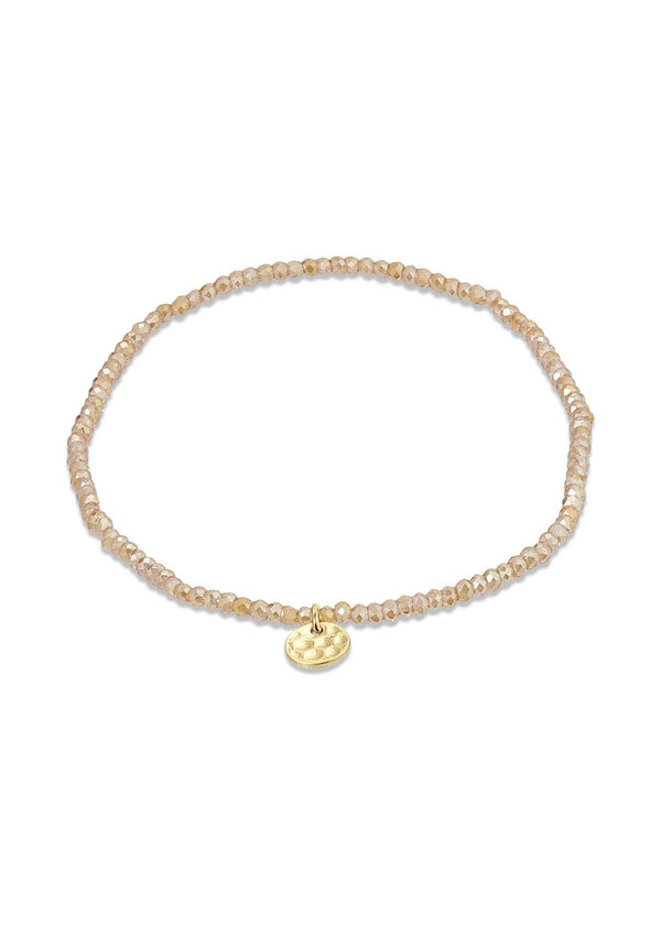 INDIE bracelet peach, gold-plated - Gold Plated