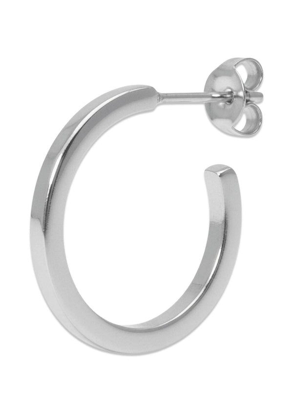 Olympia Hoop 15 - Silver Stainless Steel